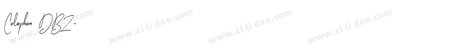 Colophon DBZ字体转换